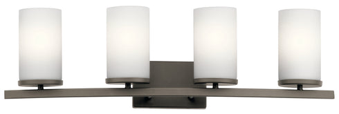 Kichler Crosby Bath 4 Light in Brushed Nickel Finish Model: 45498NI