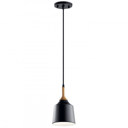 Kichler Danika 1 Light Mini Pendant Model: 43682BK