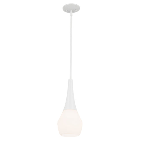Kichler Deela 17 Inch 1 Light Pendant With Satin Model: 52529BK