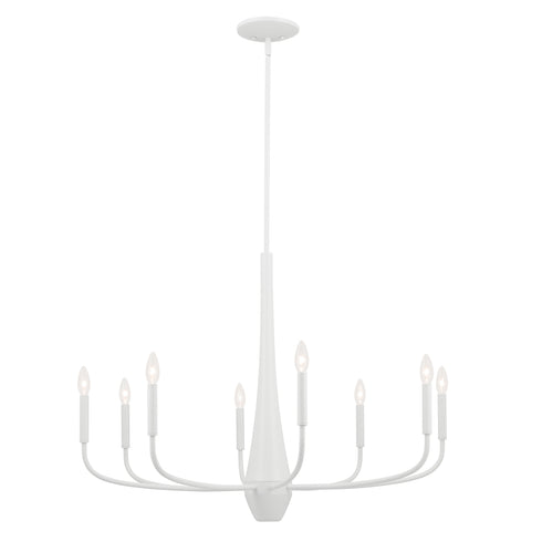 Kichler Deela Chandelier 8 Light in Black Finish Model: 52526BK