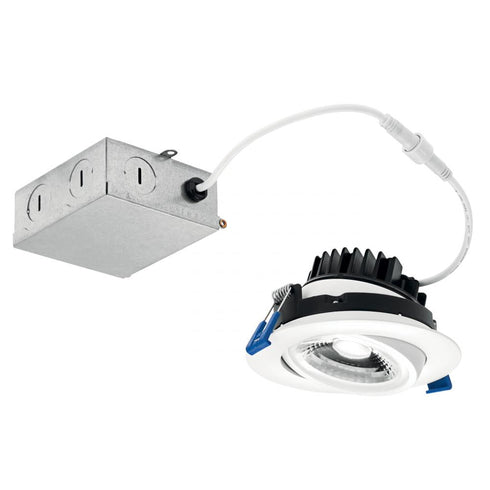 Kichler Direct To Ceiling Gimble 4in Gimbal Downlight 2700k Model: DLGM04R2790WHT