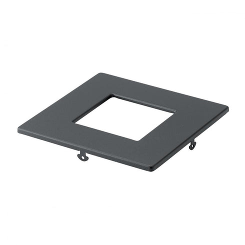 Kichler Direct To Ceiling Unv Accessor 4in Square Slim Downlight Trim Model: DLTSL04SBKT