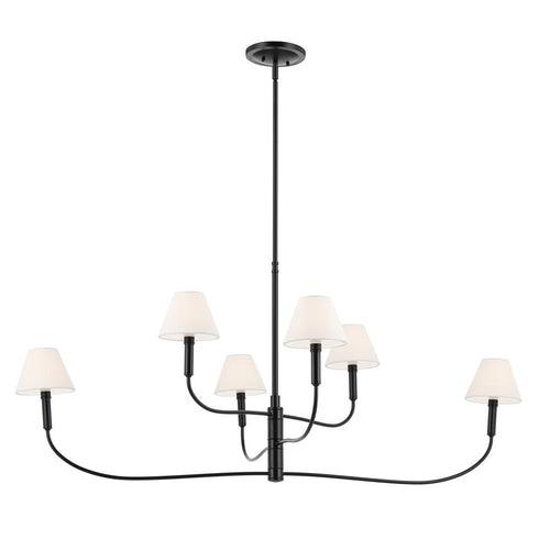 Kichler Eadie Chandelier Extra Large Multi Tier 6 Light in Black Finish Model: 52768BK