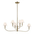 Kichler Eadie Chandelier Large Multi Tier 6 Light in Black Finish Model: 52767BK