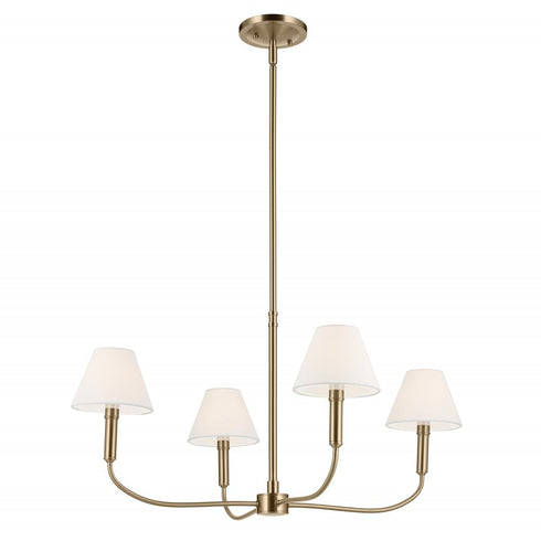 Kichler Eadie Chandelier Medium 4 Light in Black Finish Model: 52766BK