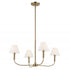 Kichler Eadie Chandelier Medium 4 Light in Black Finish Model: 52766BK