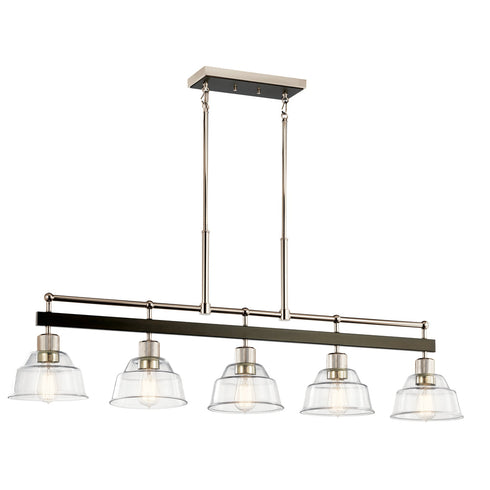 Kichler Eastmont™ 5 Light Linear Chandelier Model: 52404PN