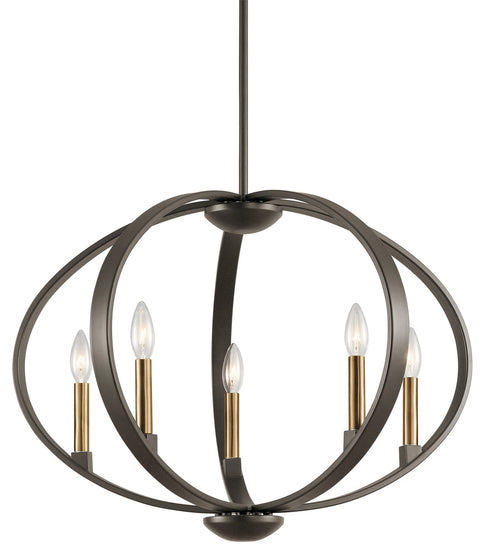 Kichler Elata 5 Light Chandelier Pendant Model: 43871CLP