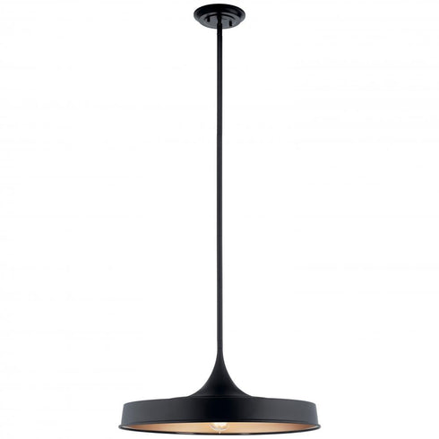 Kichler Elias 1 Light Pendan Semi Flush Model: 52096BK