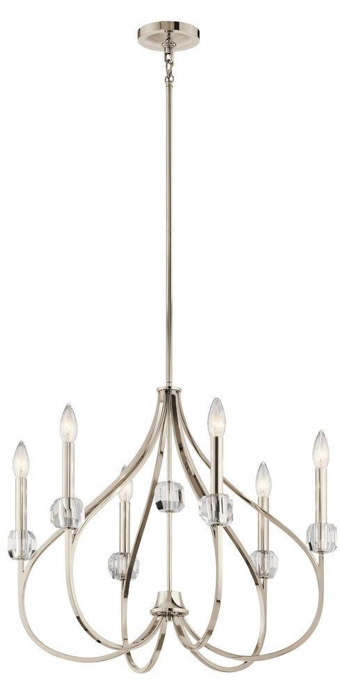 Kichler Eloise 6 Light Chandelier Model: 43720PN