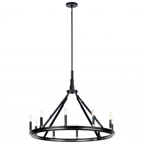 Kichler Emmala™ 27.50 Inch 10 Light Chandelier Model: 52421BK