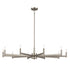 Kichler Erzo Chandelier 10 Light in Natural Brass Finish Model: 52613NBR