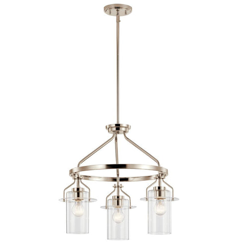 Kichler Everett 3 Light Chandelier Model: 52377PN