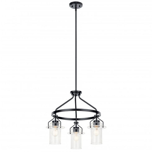 Kichler Everett™ 22.5 Inch 3 Light Round Model: 52377BK