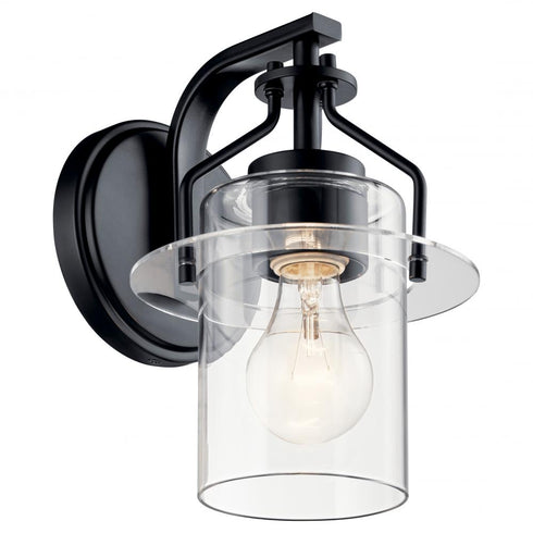 Kichler Everett™ 9.25 Inch 1 Light Wall Sconce Model: 55077BK