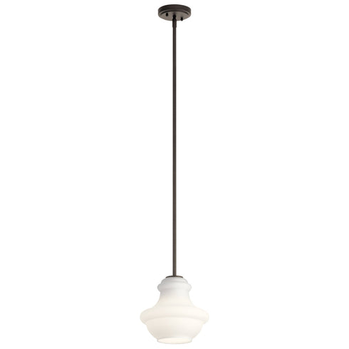 Kichler Everly 1 Light Mini Pendant Model: 42167OZWH