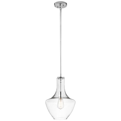 Kichler Everly
1 Light Pendant Model: 42141CHCLR
