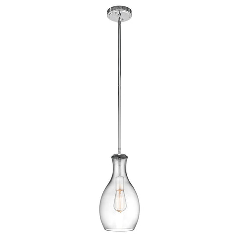 Kichler Everly 1 Light Pendant Model: 42456CHCLR