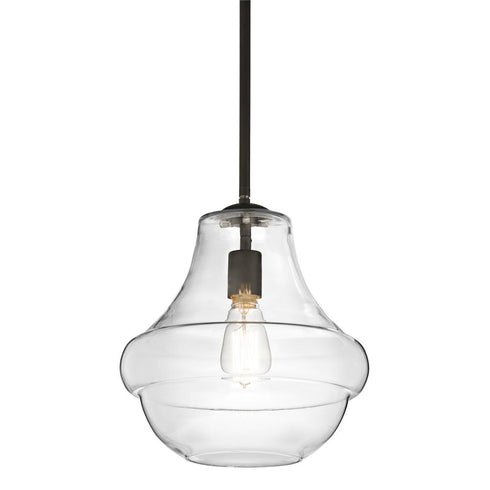 Kichler Everly Pendant 1 Light in Chrome Finish Model: 42044CH