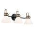 Kichler Farum Bath 3 Light in Black Finish Model: 55155BK