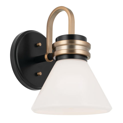 Kichler Farum Wall Sconce 1 Light in Black Finish Model: 55153BK