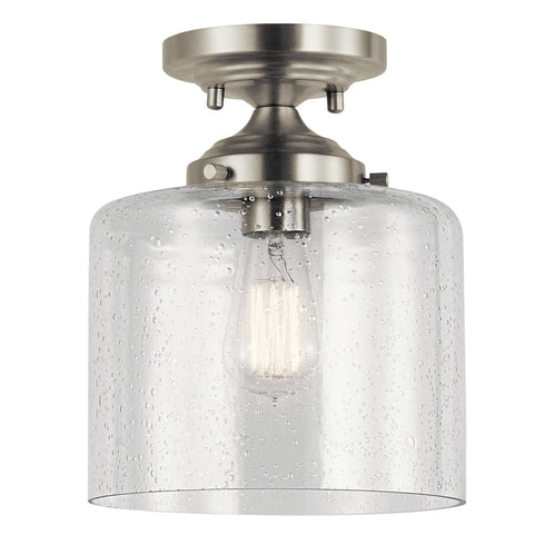 Kichler Finet 1 Light Semi Flush Model: 44033NI