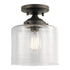 Kichler Finet 1 Light Semi Flush Model: 44033NI