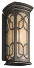 Kichler Franceasi 1 Light Outdoor Wall Model: 49229OZ