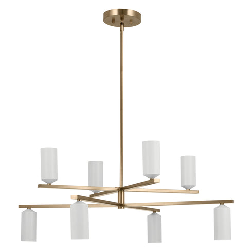 Kichler Gala Chandelier 8 Light in Champagne Bronze Finish Model: 52532CPZWH