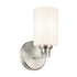 Kichler Gioe 9.5 Inch 1 Light Wall Sconce with Opal Glass in Black Model: 55224BK