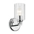 Kichler Gioe 9.5 Inch 1 Light Wall Sconce with Opal Glass in Black Model: 55224BK