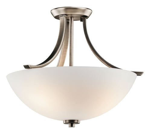 Kichler Granby 3 Light Semi Flush Model: 42563BPT