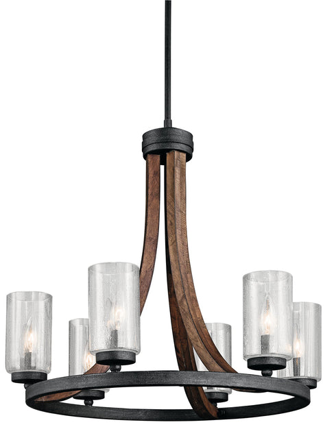 Kichler Grand Bank 6 Light Chandelier Model: 43193AUB