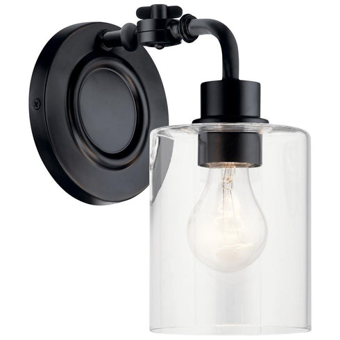 Kichler Gunnison™ 1 Light Wall Sconce Chrome Model: 45664BK
