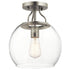 Kichler Harmony 1 Light Semi Flush Model: 44066NI