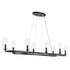 Kichler Harpin Oval Chandelier 8 Light in Black Finish Model: 52772BK