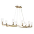 Kichler Harpin Oval Chandelier 8 Light in Black Finish Model: 52772BK