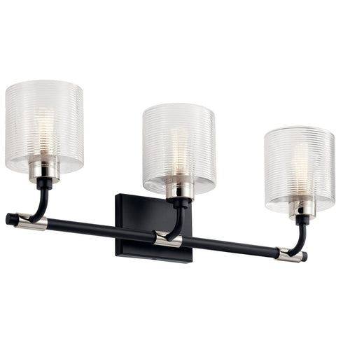 Kichler Harvan™ 25 Inch 3 Light Vanity Light Model: 55107BK