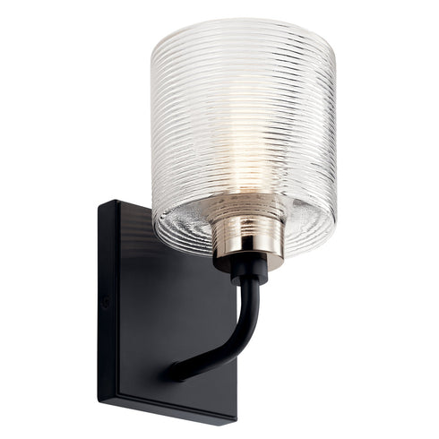 Kichler Harvan™ 9.25 Inch 1 Light Wall Sconce Model: 55105BK