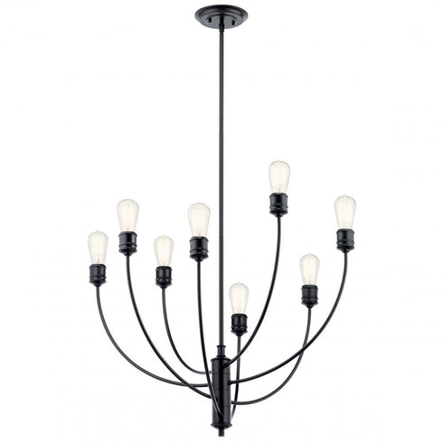 Kichler Hatton 8 Light Chandelier Model: 52255BK