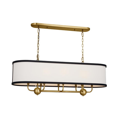 Kichler Heddle 42.5 Inch 8 Light Linear Chandelier Model: 52467NBR