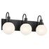 Kichler Hex Bath 3 Light in Black Finish Model: 55151BK