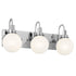 Kichler Hex Bath 3 Light in Black Finish Model: 55151BK