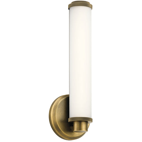 Kichler Indeco 1 Light LED Wall Sconce Model: 45686NBRLED