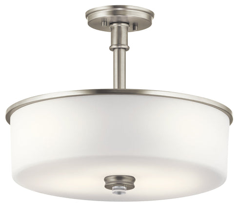 Kichler Joelson 3 Light Pendan Semi Flush Model: 43925NI