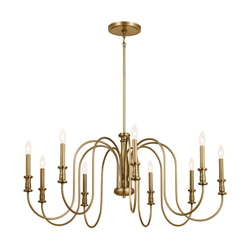 Kichler Karthe 42 Inch 9 Light Chandelier Natural Model: 52471NBR