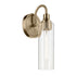 Kichler Kavi 13 Inch 1 Light Wall Sconce with Clear Glass in Black Model: 55209BK