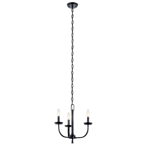 Kichler Kennewick™ 3 Light Chandelier Brushed Model: 52383BK