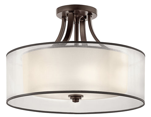 Kichler Lacey 4 Light Semi Flush Model: 42387AP