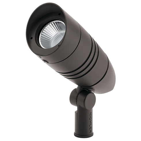 Kichler Landscape LED C Series Accent 425 Lumen 40Deg 30 in Textured Architectural Bronze Finish Model: 16210AZT30